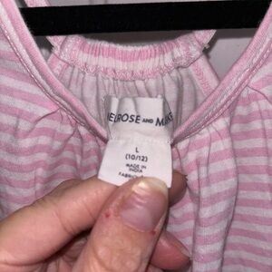 Melrose and Market Light Pink and White Striped Tank dress